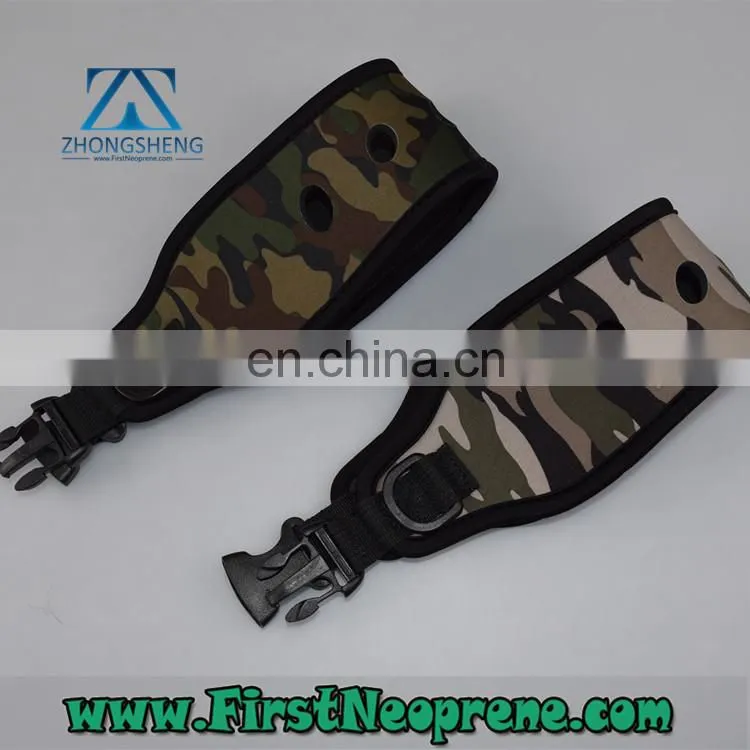 Camouflage Fabric 5mm Thickness Neoprene Camera Strap Lanyard