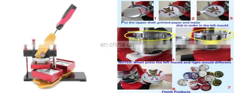 Reasonable design quality mini plastic rectangle badge maker DCMA-80R