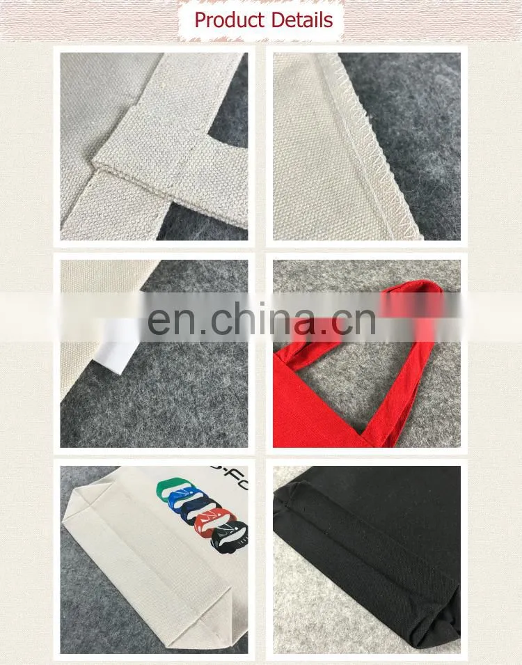 custom personalized red cotton tote bags printed logo