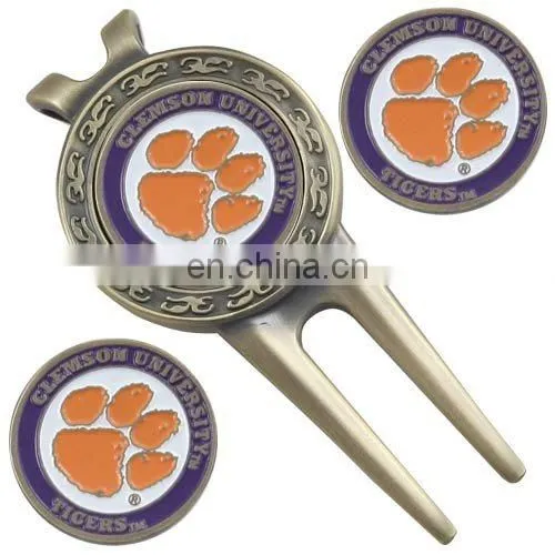 golf ball marker hat clip divot tool