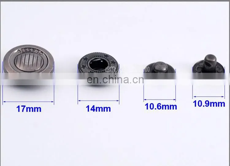 Zinc Alloy Cap Snap Buttons BM10797