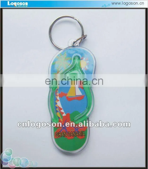 personalized foot shape photo plastic keyring