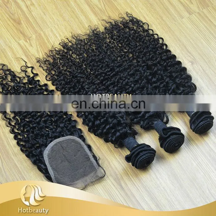 No Synthetic Malaysian Human Hair Bundles Deep Curly Made In China