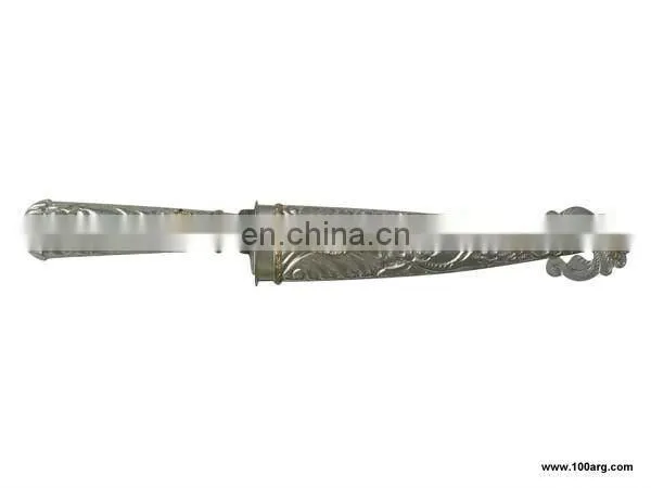 SILVER CHISELED KNIFE 'DAGGER OF 14CM OF BLADE' TOTAL LENGTH 25CM