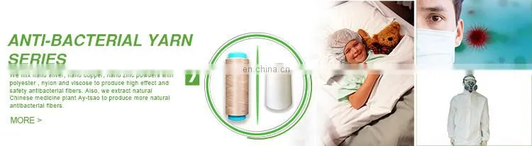 Nano silver yarn 30% nano silver nylon fiber 20% tencel 50% modal cheap exquisite 2018 new antibacterial weaving yarn