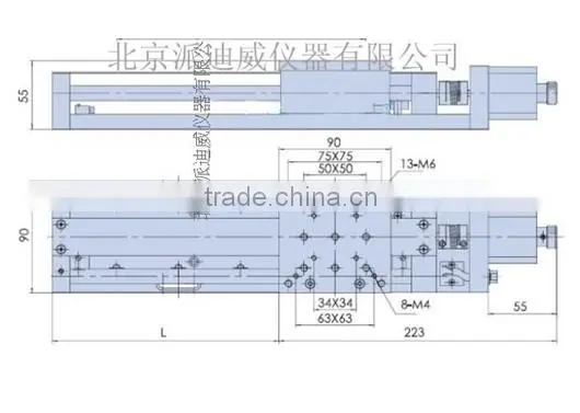 PT-GD105 50/100/150/200/300/400/500 Miniature Motorized Linear Stages