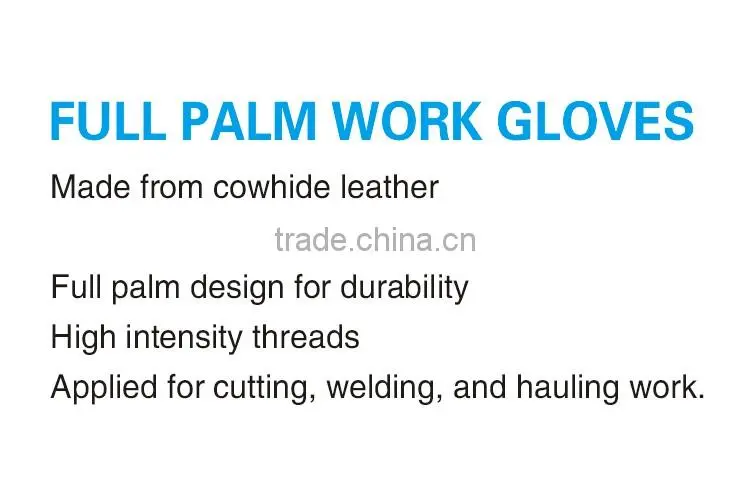 Heavy Duty Hand Protection Lumberjack Work Gloves Leather Material LG009