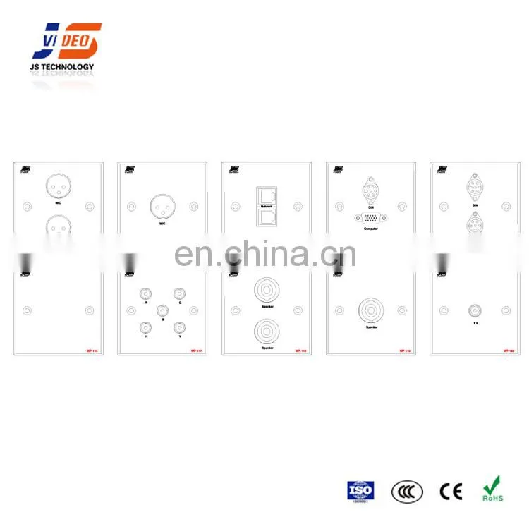Silver Ac Brushed Golden Metal Power Multi Insert Network Floor Box