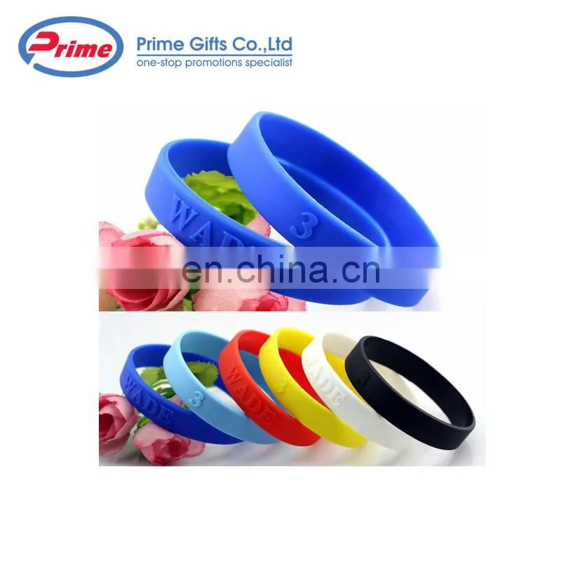 Wholesale Sport Silicon Wrist Bands Cheap Silicone Bracelet Bangle With Custom Logo Popular Printable Wristband
