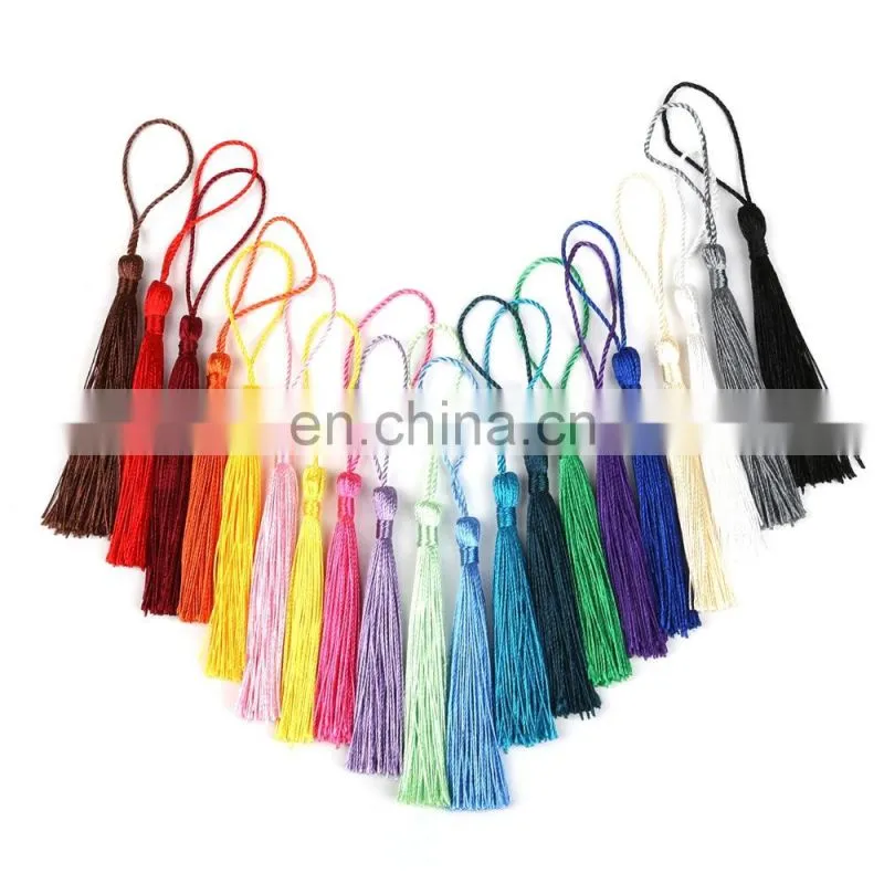 Polyester Silk Tassel Fringe 13cm Cotton Tassels Trim For Sewing Curtains Accessories