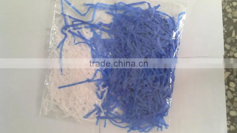 Basket Stuffering Crinkle Cut Zig Zag Paper Shredded, Raffia Paper Litter
