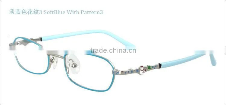 Classic design cheap but high quality full rim metal kids cartoon eyeglasses optical frames