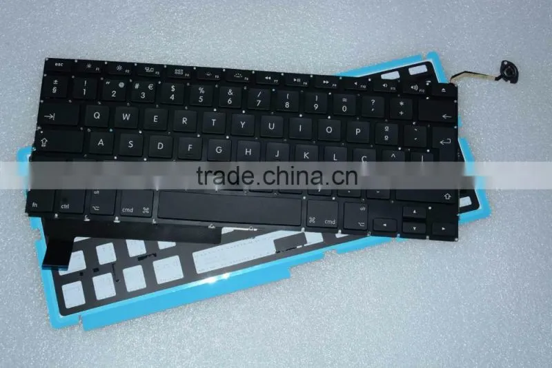 Portuguese Design Laptop keyboard Replacement LED Backlight Lighting For Macbook Pro A1286 2008-2012