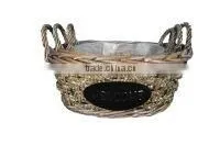 garden basket, basket with handle, wicker basket