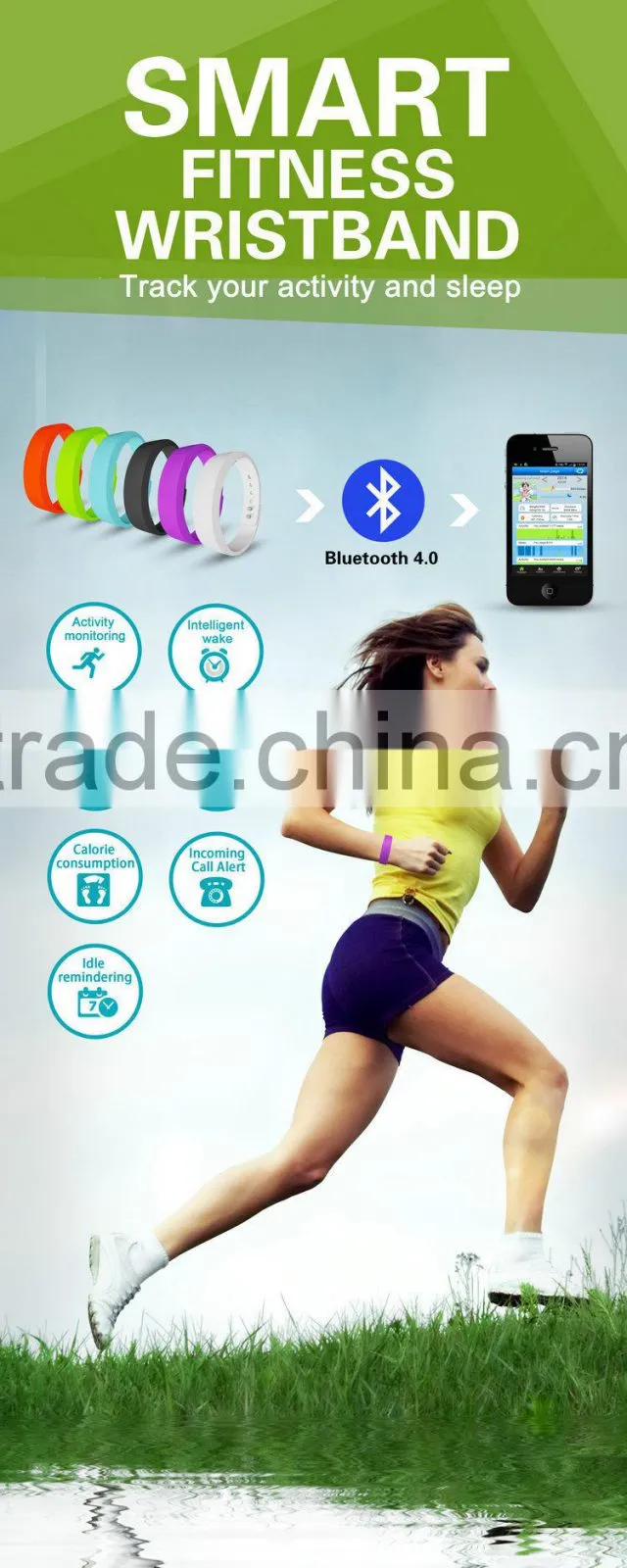 Bluetooth electronic watch bracelet smart watch