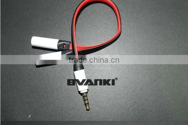 2016 best products for import 2 in1 3.5mm jack 1 male to 2 female car audio aux stereo cable online shopping free samples