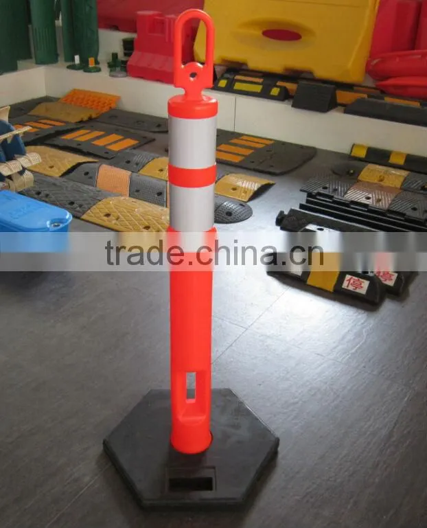 PE body,Rubber vehicle tool post warning post