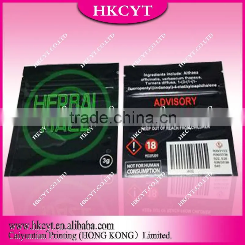 grape ape 3g herbal incense zipper bag