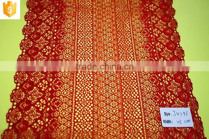 colourful bridal lace fabric with flower for european market