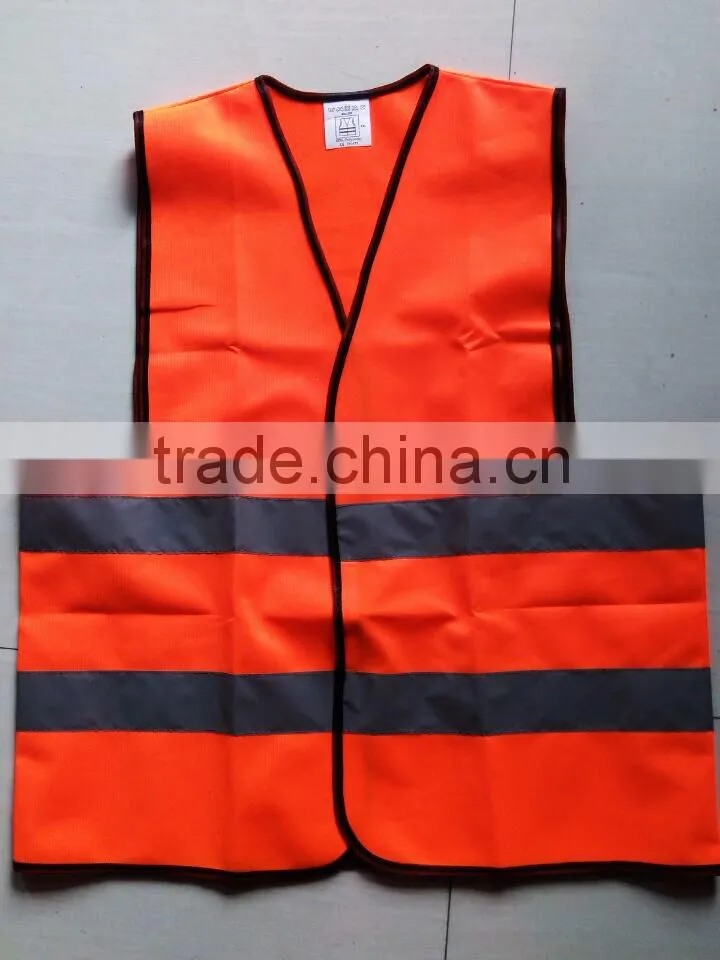 Safety equipment reflective safety vest with zipper