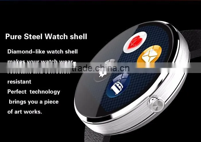 china cheap smart watch phone with round panel/heart rate watch phone