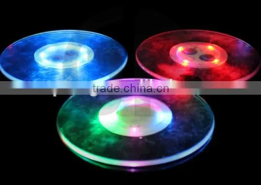 LED Coaster Color Light Up Drink Cup Mat Tableware Glow Bar Club Party