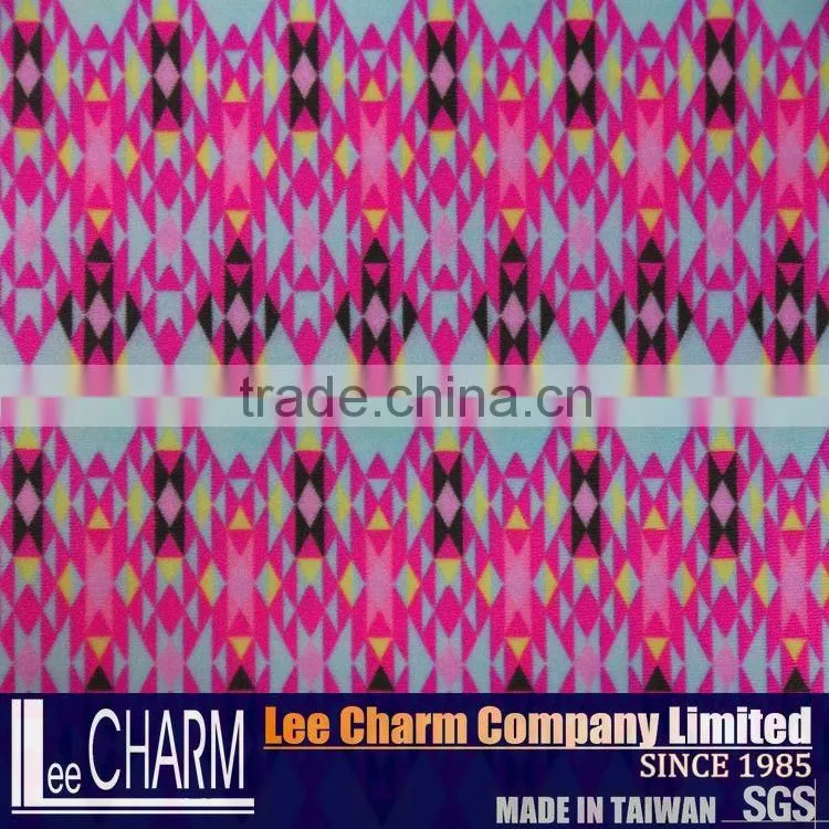 Nylon Spandex Geometry Print Swimming Fabric