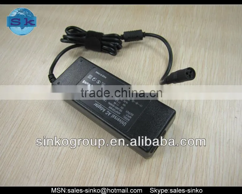 90W universal laptop adapter with 8 tips