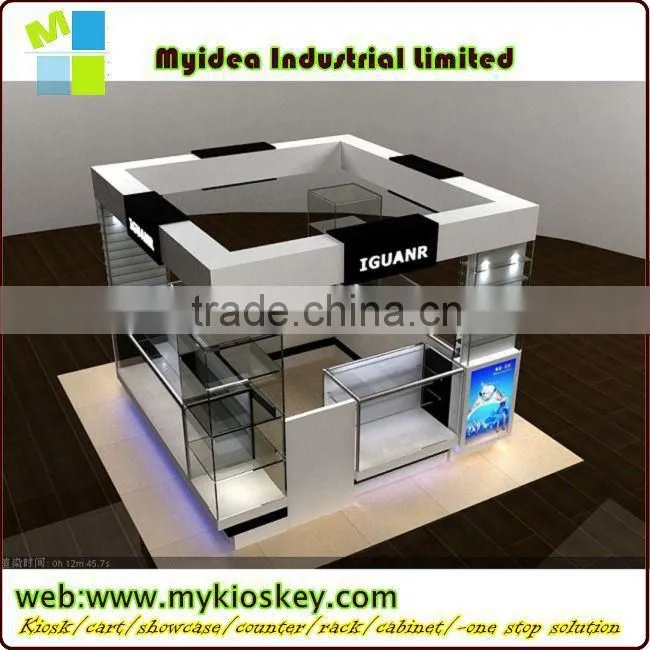 Shopping mall mini jewelry kiosk attractive design mall jewelry shop kiosk