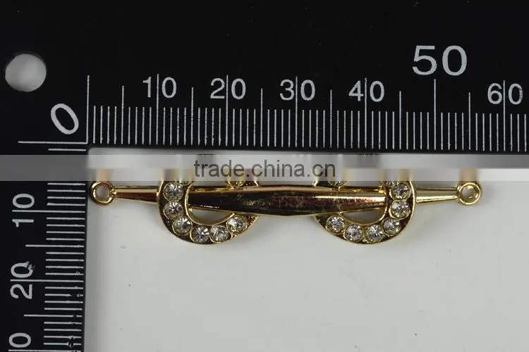 Rhinestone bikni chain connector for bikini