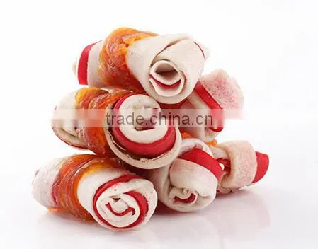 rawhide dog pressed bone dog chew