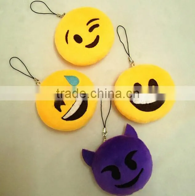 New design custom plush keychain emoji keychain