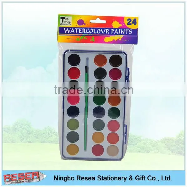 round 21pcs water colors