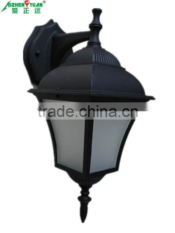 Decorative exterior garden wall light lantern
