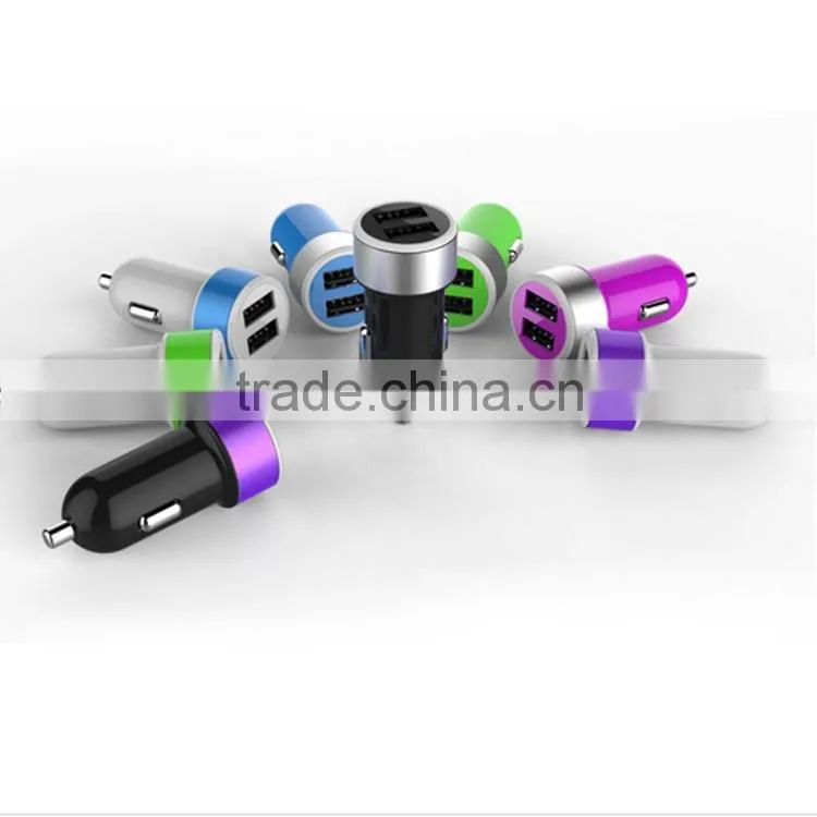 REYON 4.8A/24W 2 Smart Port Car Charger for tablet iPhone 6S Plus 6 Plus 6 5SE 5S 5 5C 4S, Samsung Galaxy S7 S6 Edge