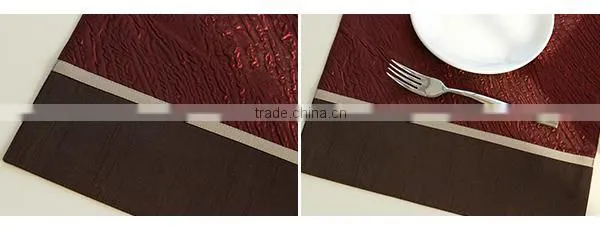 China placemat factory waterproof handmade dinner table mat