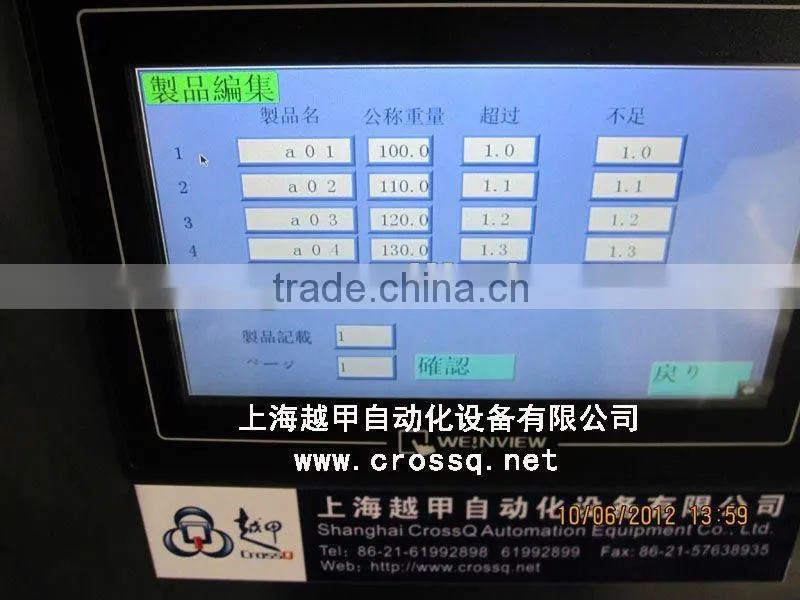 Automatic Check Weigher WS-N320 (20g-10kg)