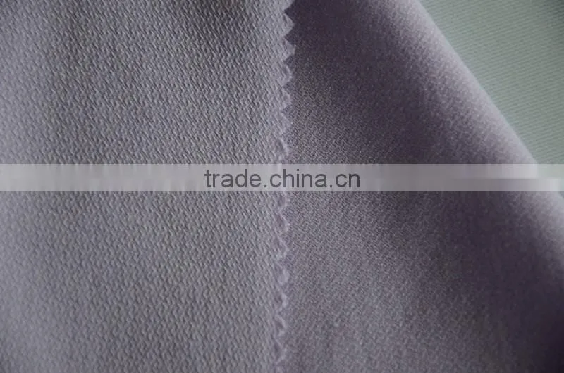 Rayon crepe 50% polyester 50% rayon light weight silk like fabric for fashion apprarel