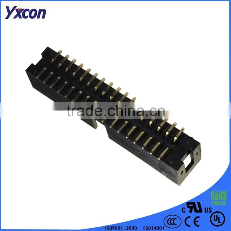 Made in China 2.54mm pitch factory price dual row vertical SMT box header connector