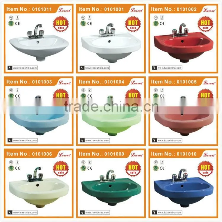 Ceramic wash bathroom basin color size