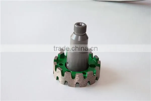 integral diamond milling wheel and stubbing wheel for granite