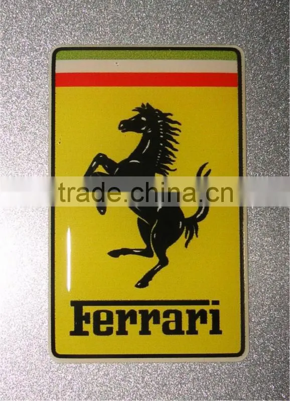 Fridge Logo Self Adhesive 3D Resin Doming Sticker