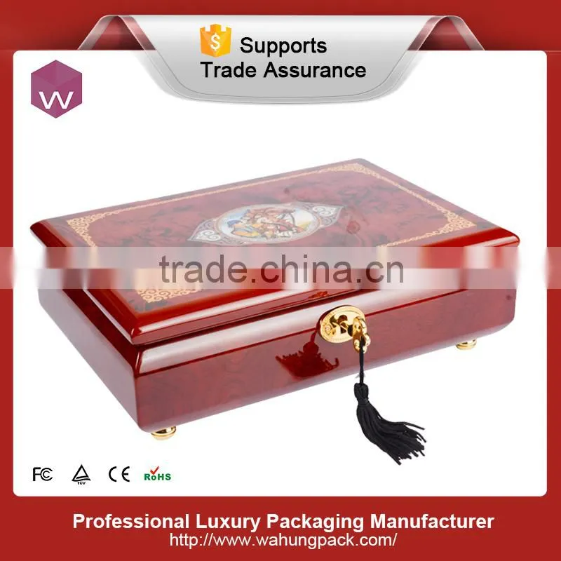 superior handcrafted wood veneer storage jewelry box