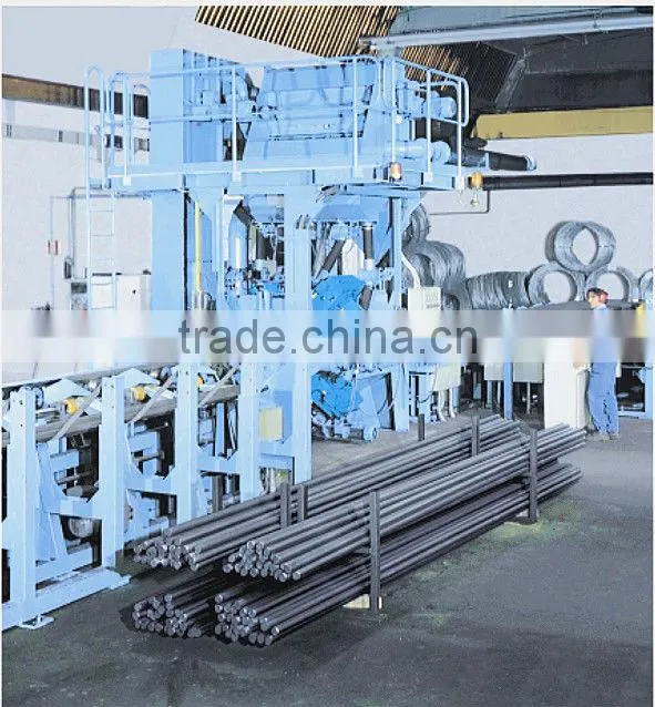Wire rods shot blast clean-up machine