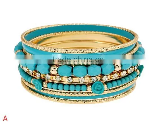 New Fashion Bohe summer handmade beaded bracelet set/