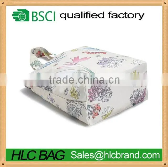 eco friendly white flower printing jelly tote bag HL-PB122