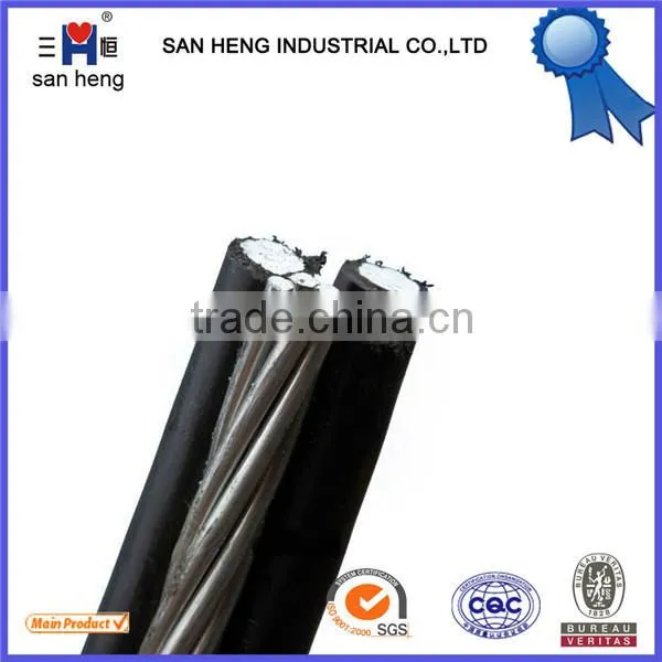XLPE PE PVC Insulation Material and Aluminum Alloy AAAC Aluminum AAC Conductor Material Low voltage twisted abc cable