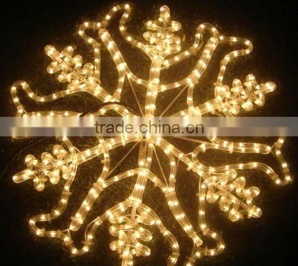 snowflake rope light motif