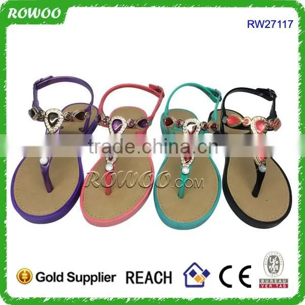 2016 Hot sale PVC comfort ladies slippers shoes and sandals
