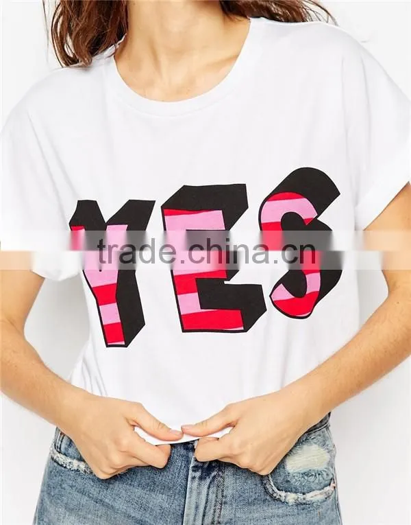 2016 hot white t-shirt cotton t-shirt women t shirts
